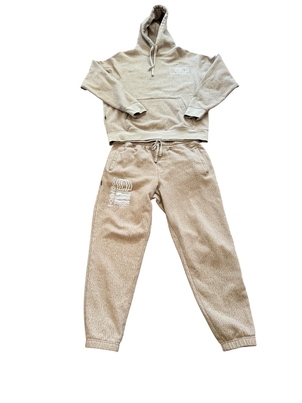 Stance Men’s Mercury Stitched Different Hoodie And Matching Joggers Set Sand